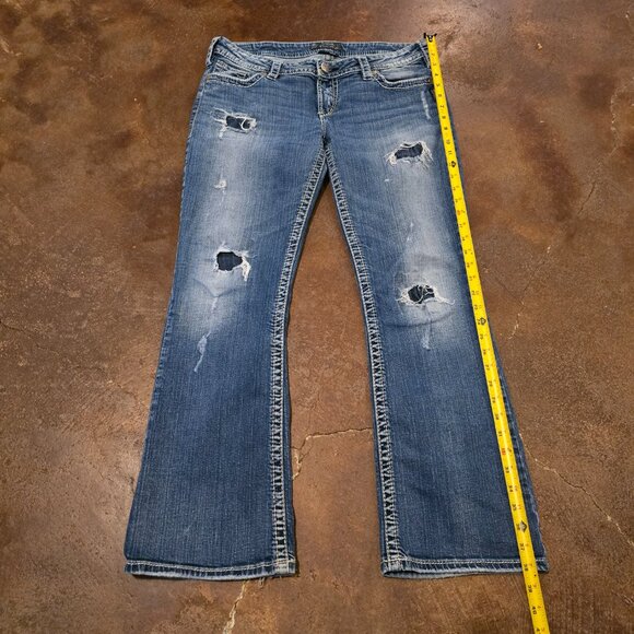 Silver Jeans Co. Women’s Pioneer Low Rise Jeans Size 34/31 - Picture 7 of 12